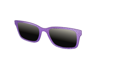 The Polarized Deep Purple Scales Sun Top - Angle Top Thumbnail - Pair Eyewear