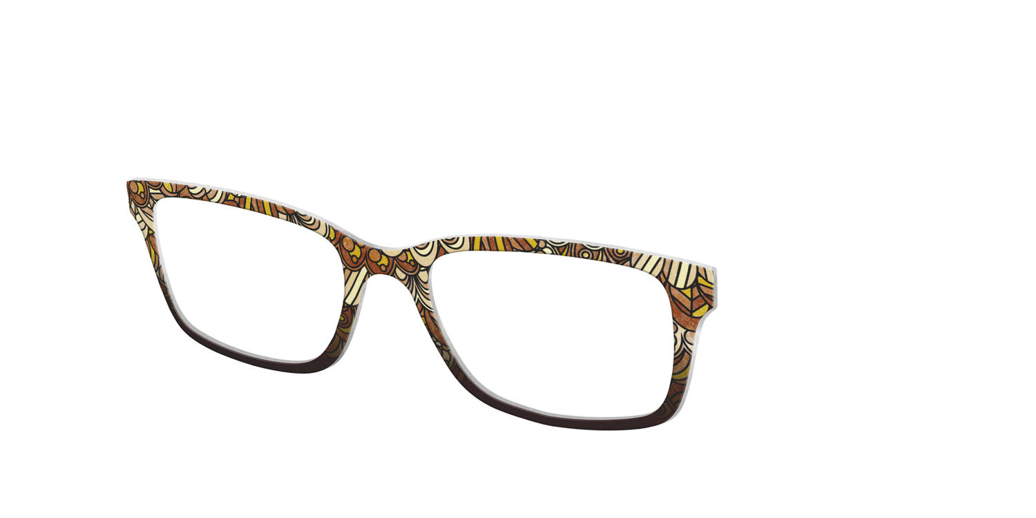 The Feathers Stained Glass - Angle Top Image - Pair Eyewear