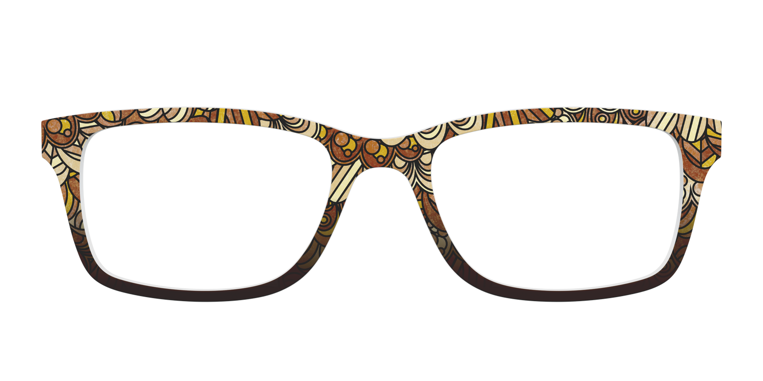 The Feathers Stained Glass - Front Top Image - Pair Eyewear