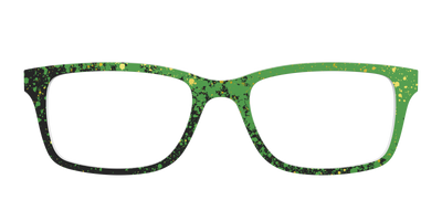 The Green Splatter - Front Top Thumbnail - Pair Eyewear