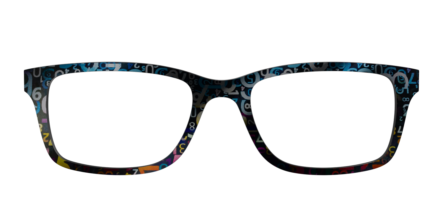 The Holographic Numbers - Front Top Image - Pair Eyewear