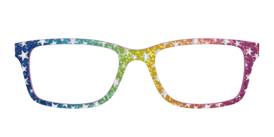 The Iridescent Rainbow Stars - Front Top Thumbnail - Pair Eyewear