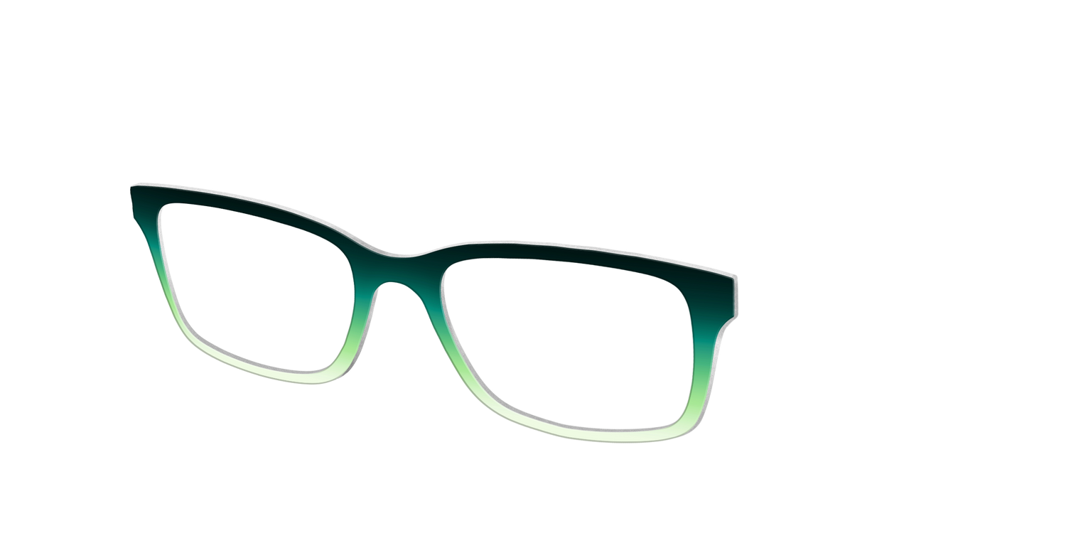 The Jade to Chartreuse Gradient - Angle Top Image - Pair Eyewear