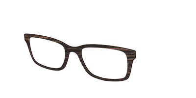 The Mahogany Woodgrain - Angle Top Thumbnail - Pair Eyewear