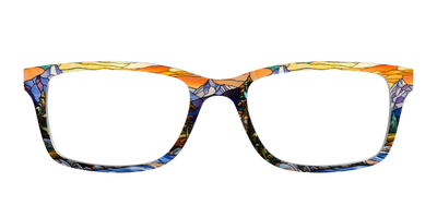 The Mountainscape Stained Glass - Front Top Thumbnail - Pair Eyewear