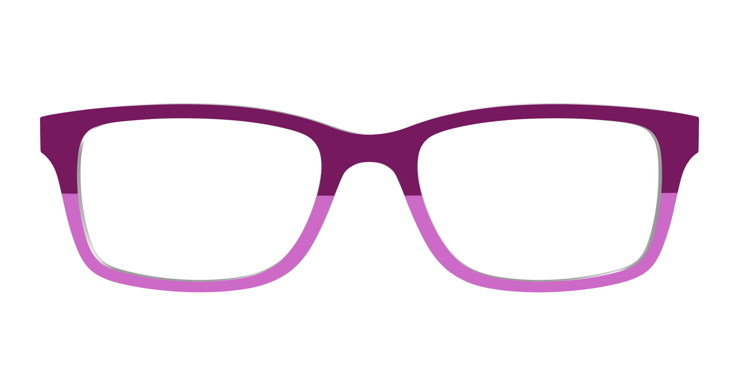 The Mulberry & Orchid Split - Front Top Image - Pair Eyewear