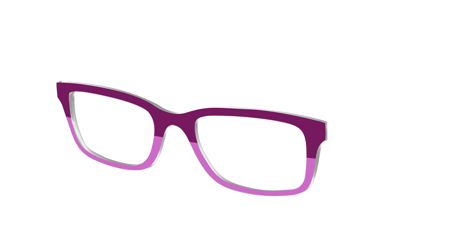The Mulberry & Orchid Split - Angle Top Image - Pair Eyewear