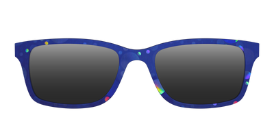 The Polarized Navy Holographic Bubbles Sun Top - Front Top Thumbnail - Pair Eyewear