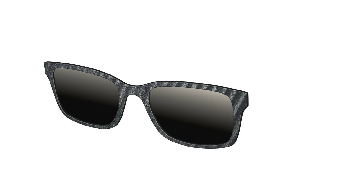 The Polarized Obsidian Stripe Sun Top - Angle Top Image - Pair Eyewear