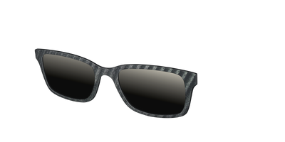 The Polarized Obsidian Stripe Sun Top - Angle Top Thumbnail - Pair Eyewear