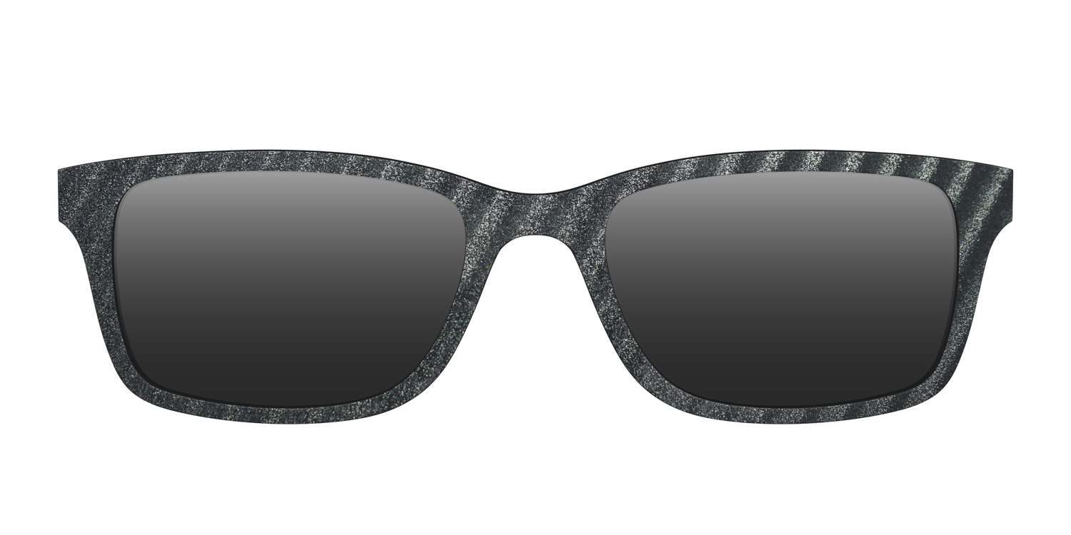 The Polarized Obsidian Stripe Sun Top - Front Top Image - Pair Eyewear