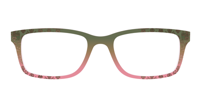 The Olive to Rose Trellis with Champagne Foil - Front Top Thumbnail - Pair Eyewear