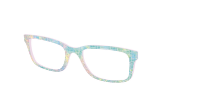 The Pastel Gradient with Holographic Hatching - Angle Top Thumbnail - Pair Eyewear