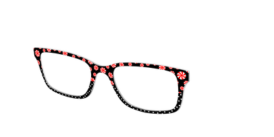 The Peppermint Pin Dot Split - Angle Top Thumbnail - Pair Eyewear