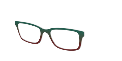 The Pine to Garnet Gradient - Angle Top Thumbnail - Pair Eyewear