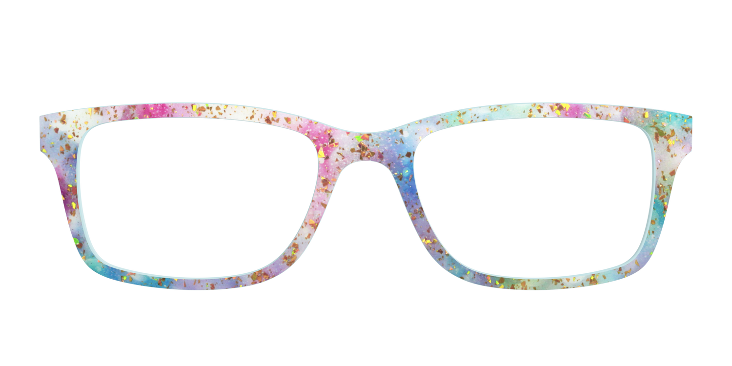 The Pixie Bokeh with Gold Flakes - Front Top Image - Pair Eyewear