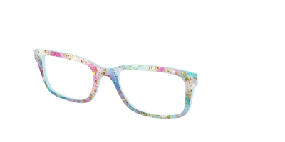 The Pixie Bokeh with Gold Flakes - Angle Top Thumbnail - Pair Eyewear
