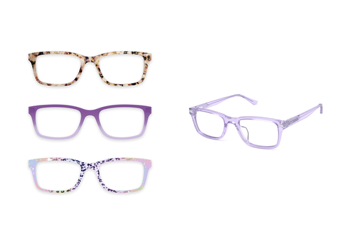 The Otero - Lavender Clear - Pair Eyewear