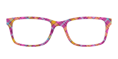 The Playful in Pink Plaid - Front Top Thumbnail - Pair Eyewear