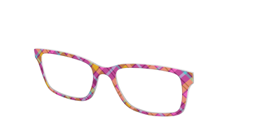 The Playful in Pink Plaid - Angle Top Thumbnail - Pair Eyewear