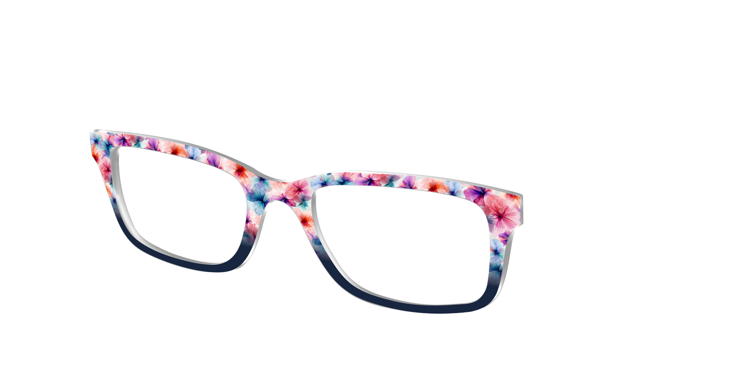 The Pressed Hibiscus - Angle Top Image - Pair Eyewear