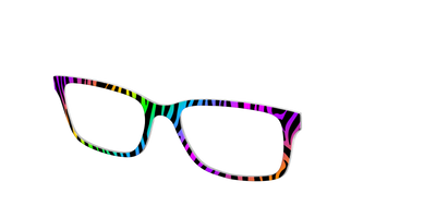 The Prismatic Zebra - Angle Top Thumbnail - Pair Eyewear