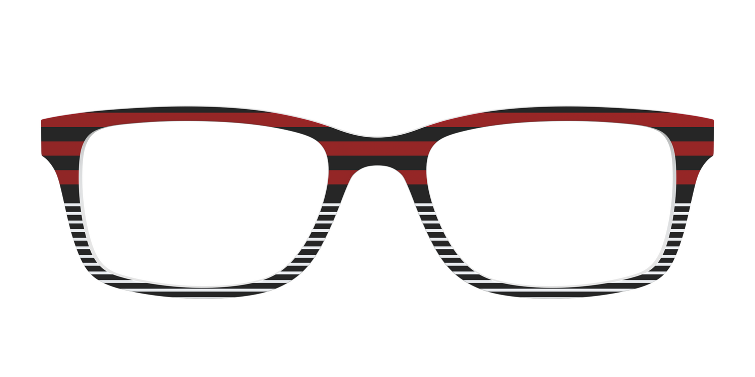 The Punk Stripes Split - Front Top Image - Pair Eyewear