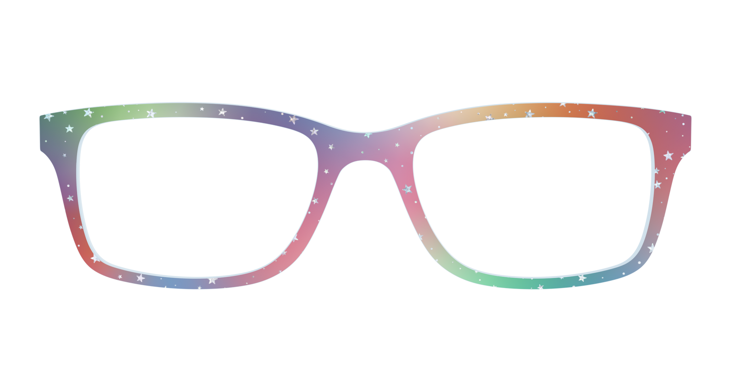 The Rainbow Holographic Celestial - Front Top Image - Pair Eyewear