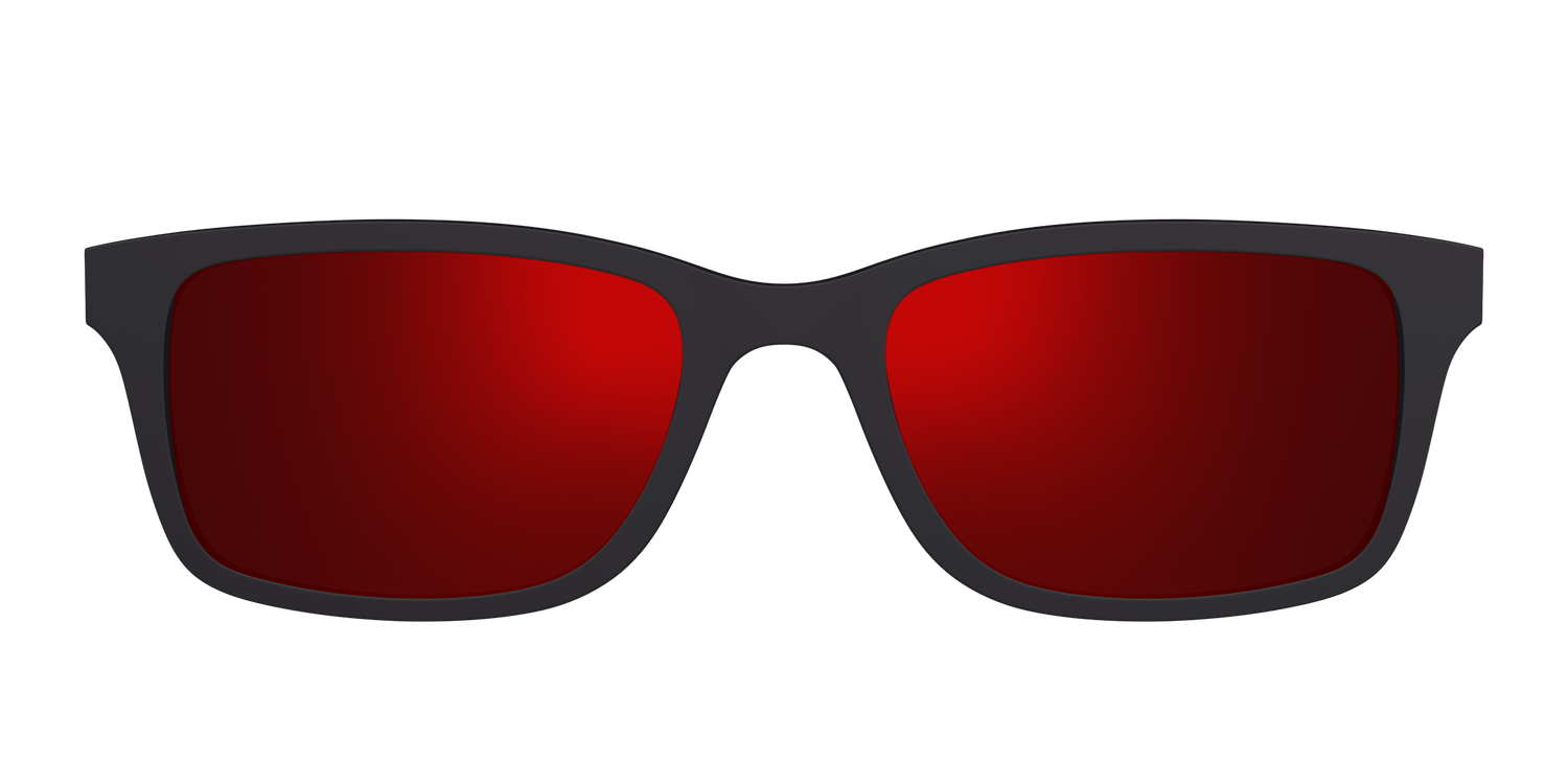The Polarized Red Reflective Sun Top - Front Top Image - Pair Eyewear