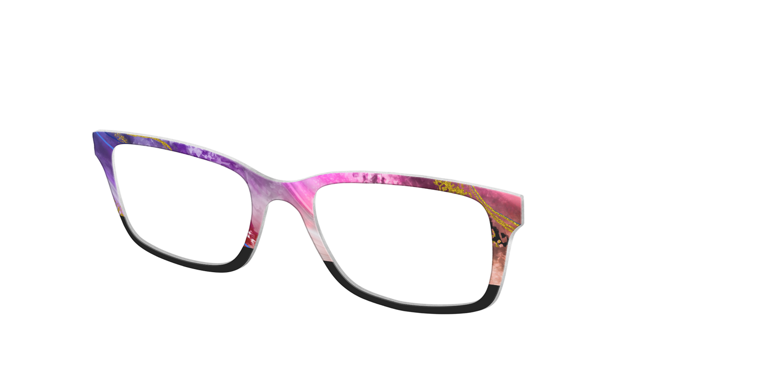 The Rose Quartz Crystal - Angle Top Image - Pair Eyewear