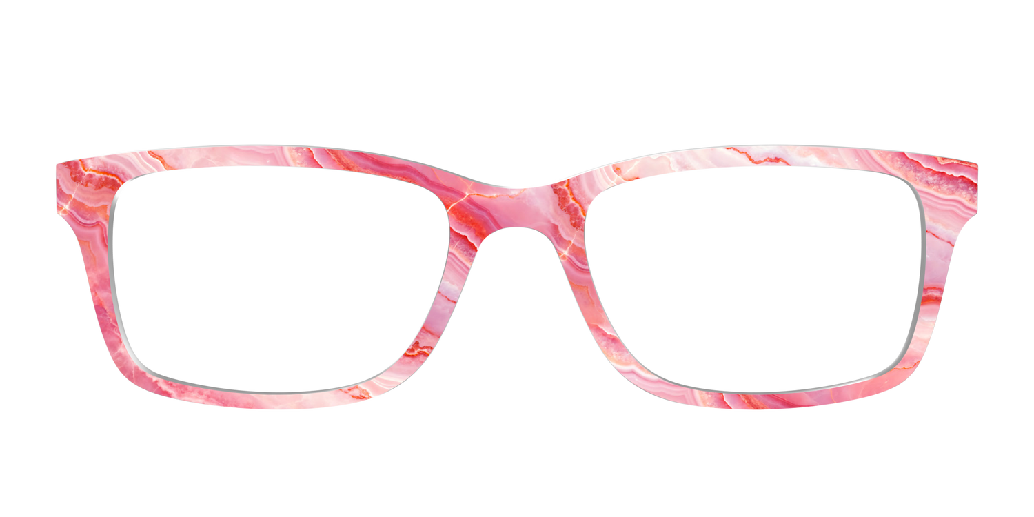 The Rose Quartz Geode - Front Top Image - Pair Eyewear