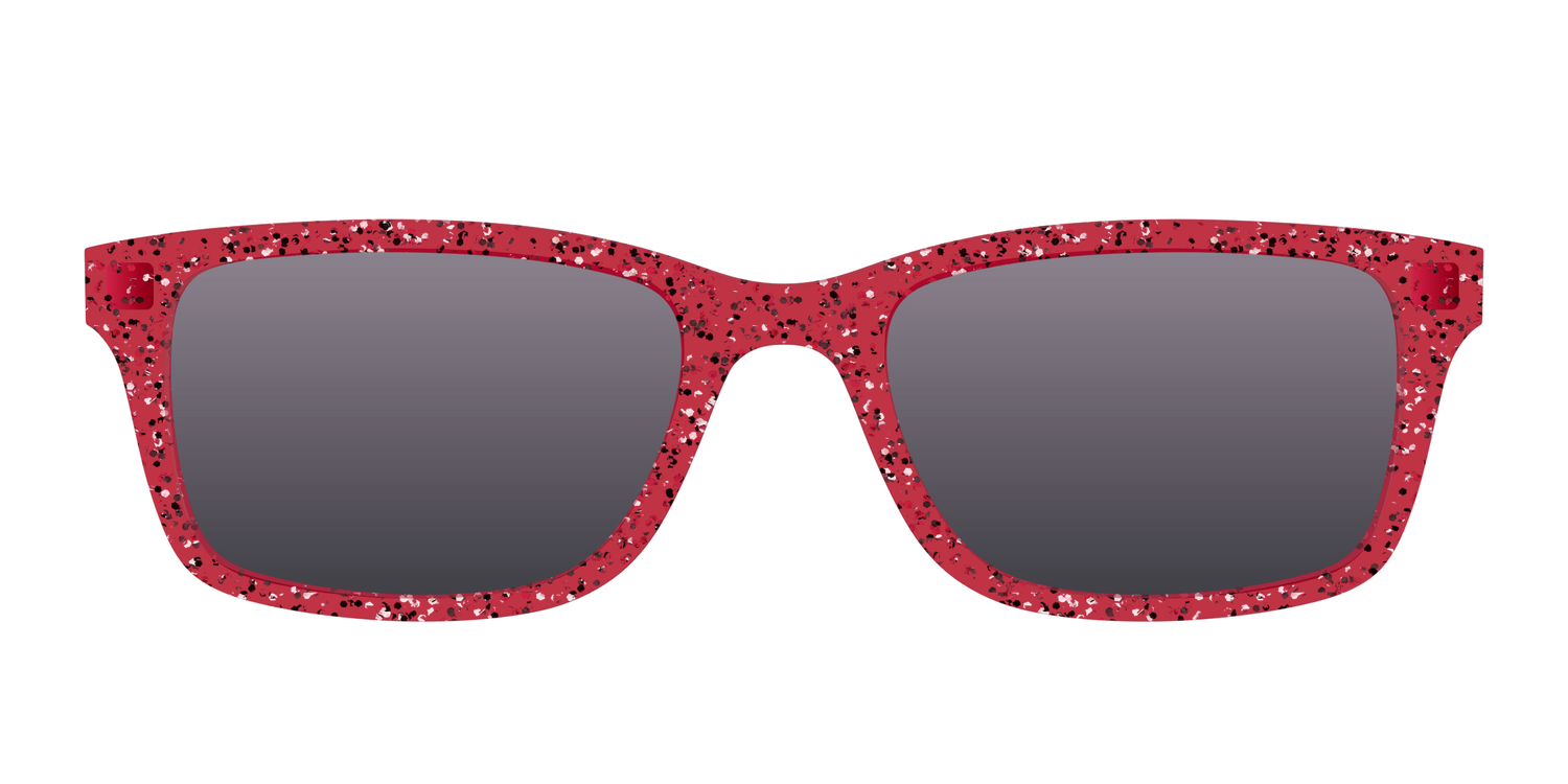 The Polarized Ruby Sparkle Sun Top - Front Top Image - Pair Eyewear