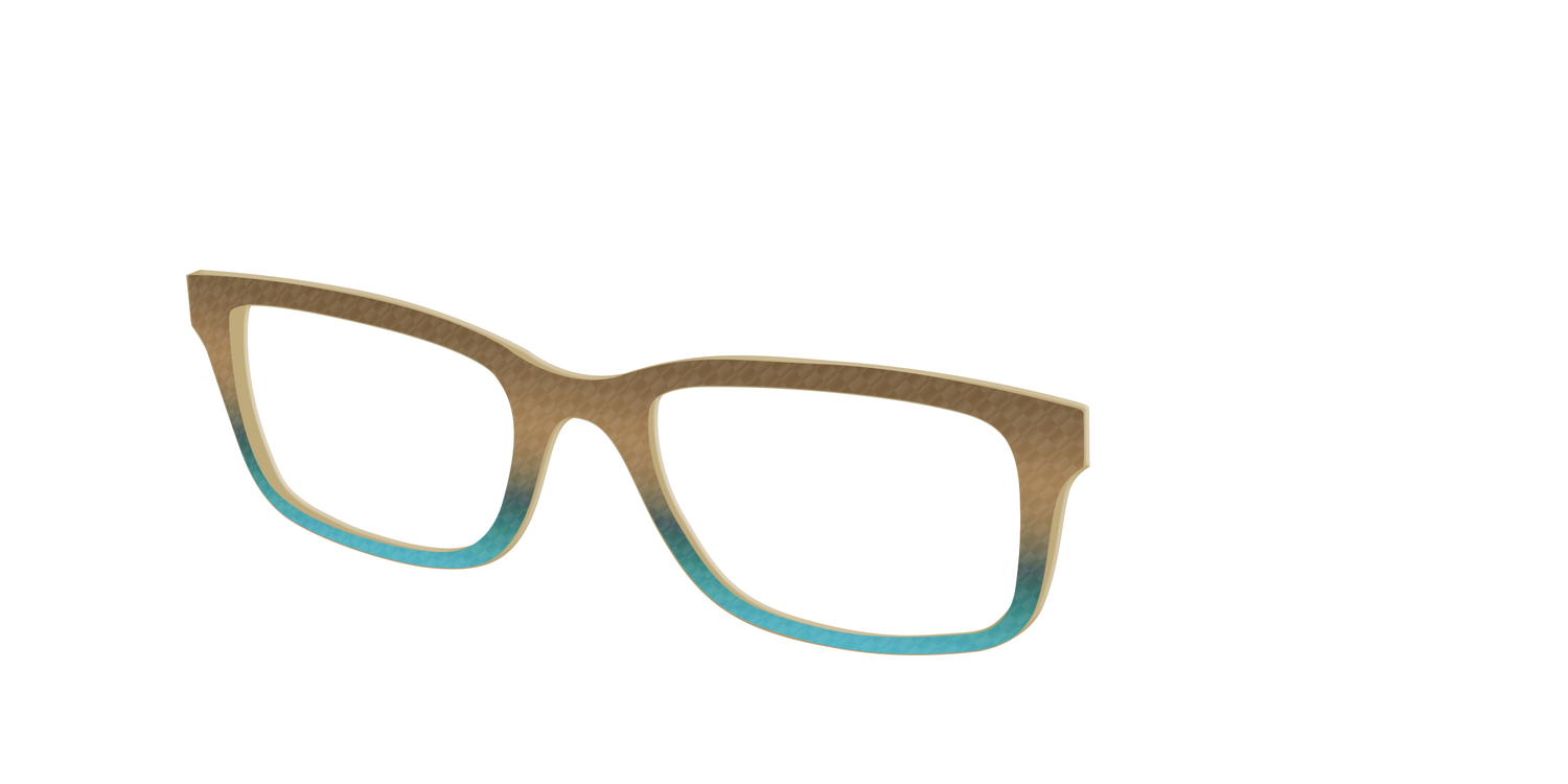 The Sand to Sea Gradient Check - Angle Top Image - Pair Eyewear