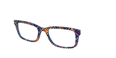The Scholastic Plaid with Foil - Angle Top Thumbnail - Pair Eyewear