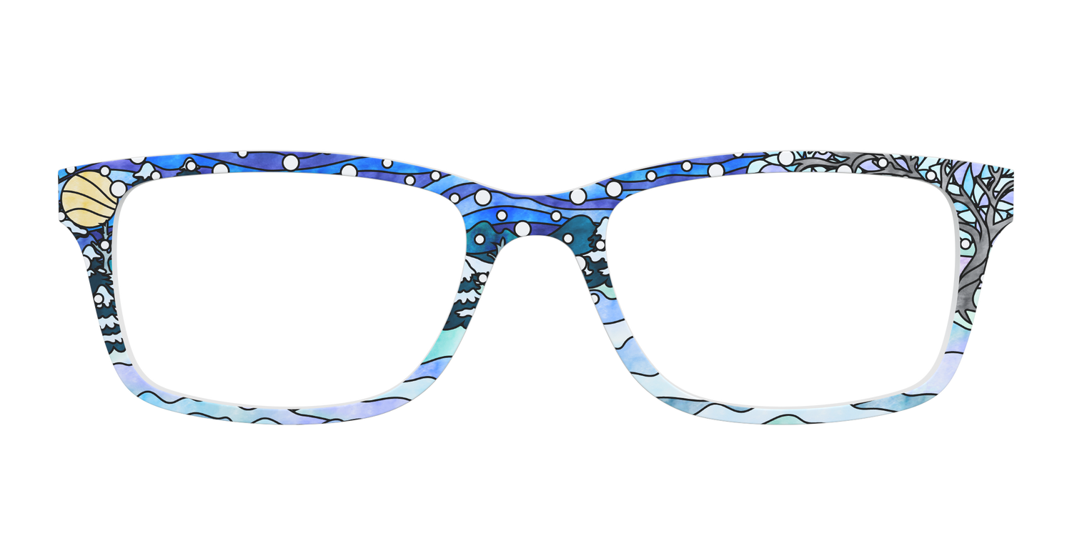 The Snowscape Stained Glass - Front Top Image - Pair Eyewear