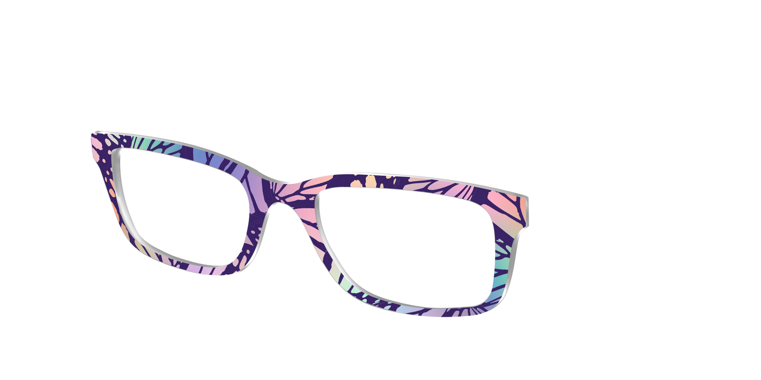 The Sorbet Wings Mosaic - Angle Top Image - Pair Eyewear