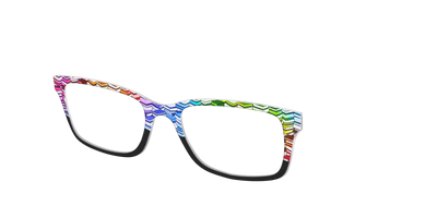 The Rainbow Stacks Split - Angle Top Thumbnail - Pair Eyewear