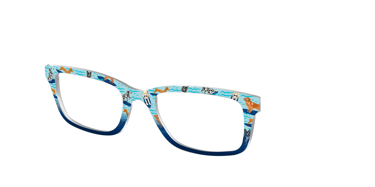 The Surf's Up Pups - Angle Top Image - Pair Eyewear