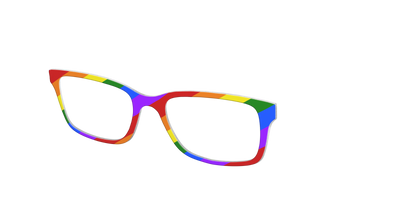 The Traditional Pride Flag - Angle Top Thumbnail - Pair Eyewear
