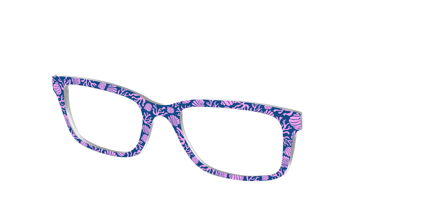 The Two-Toned Coral - Angle Top Image - Pair Eyewear