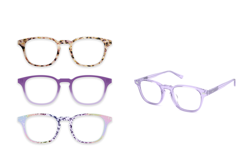 The Otis - Lavender Clear - Pair Eyewear