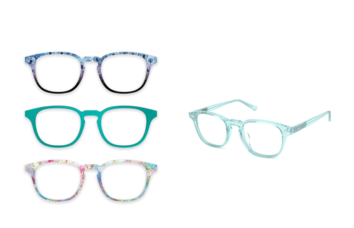 The Otis - Seafoam Clear - Pair Eyewear