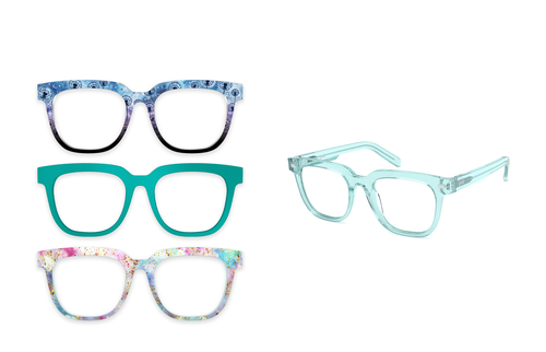 The Payton - Seafoam Clear - Pair Eyewear