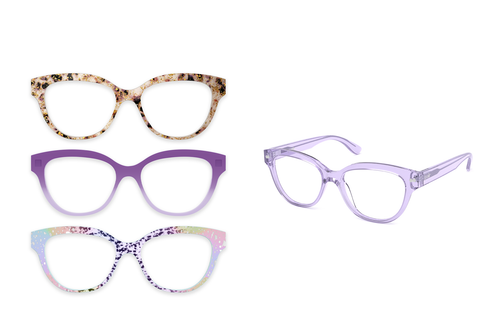 The Quinn - Lavender Clear - Pair Eyewear