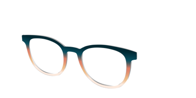 The Aegean to Apricot Gradient - Angle Top Thumbnail - Pair Eyewear