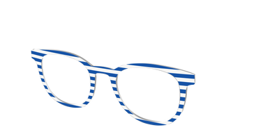 The Beach Umbrella Stripes - Angle Top Thumbnail - Pair Eyewear