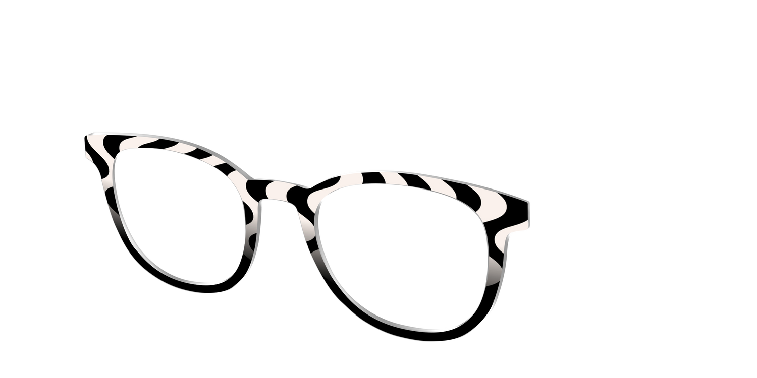 The Bold Waves - Angle Top Image - Pair Eyewear