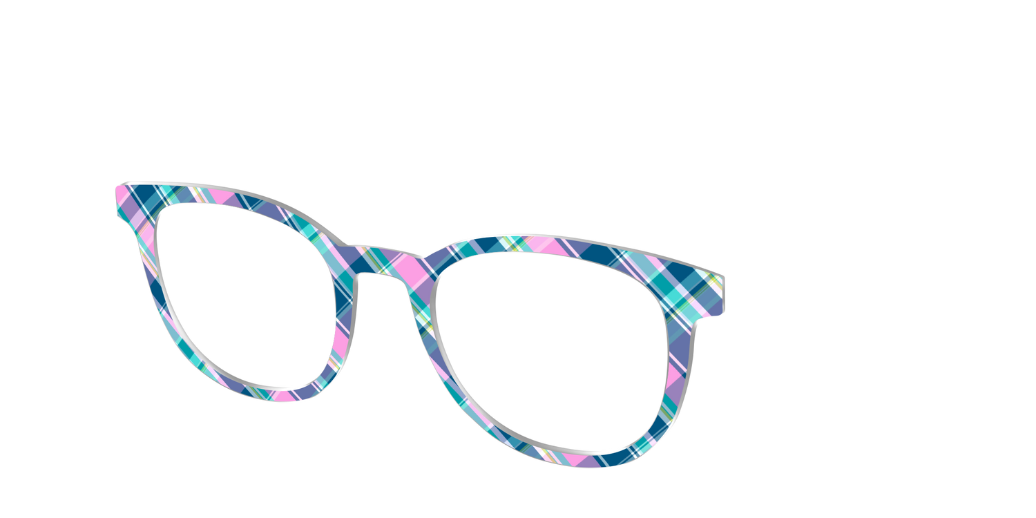 The Breezy Plaid - Angle Top Image - Pair Eyewear