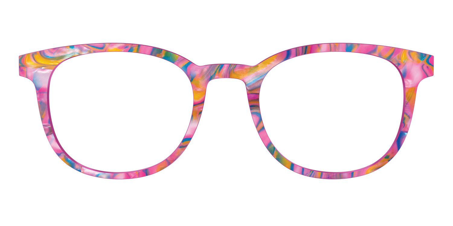 The Bubble Gum Pearl Marble - Front Top Image - Pair Eyewear