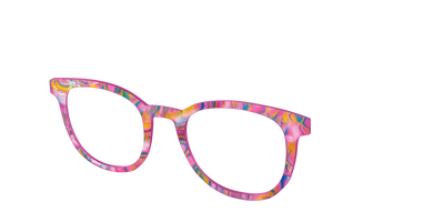 The Bubble Gum Pearl Marble - Angle Top Thumbnail - Pair Eyewear